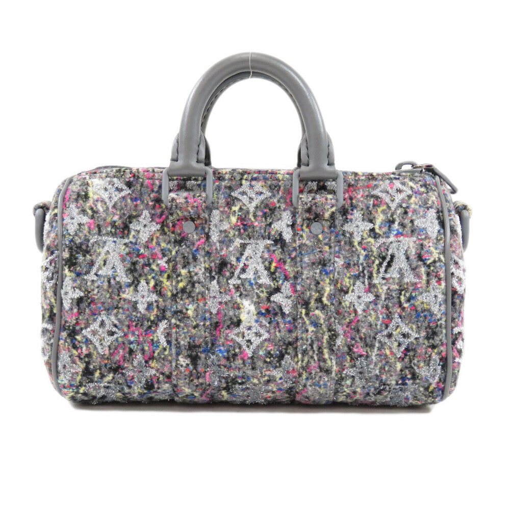 Louis Vuitton Handbag Felt Leather Keepall LV